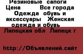 Резиновые  сапоги › Цена ­ 600 - Все города Одежда, обувь и аксессуары » Женская одежда и обувь   . Липецкая обл.,Липецк г.